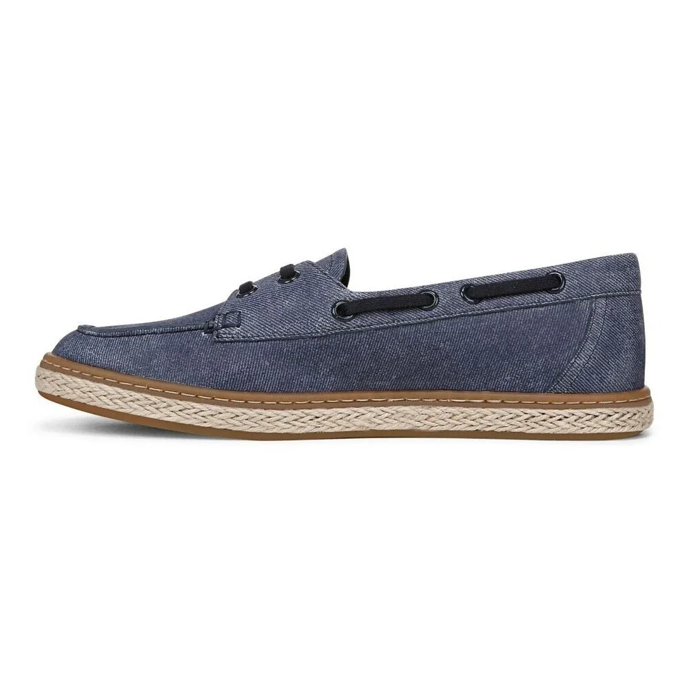 Vionic Bay Loafers Women's 9.5 Dark Denim Leather Slip On Comfort Shoes ZOGG1818